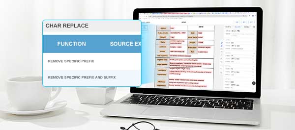 Built-in regular expressions to proofread and replace error-prone text