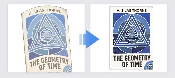 Lifts text contrast and clears noise, shadows, and background clutter.